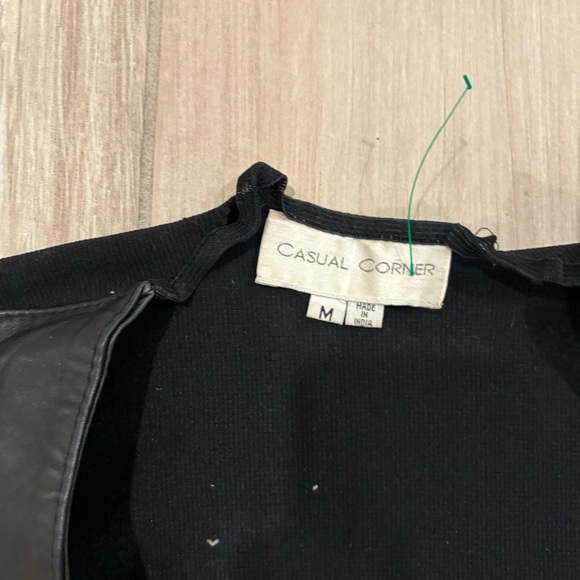 black pleather zip vest - Picture 4 of 8